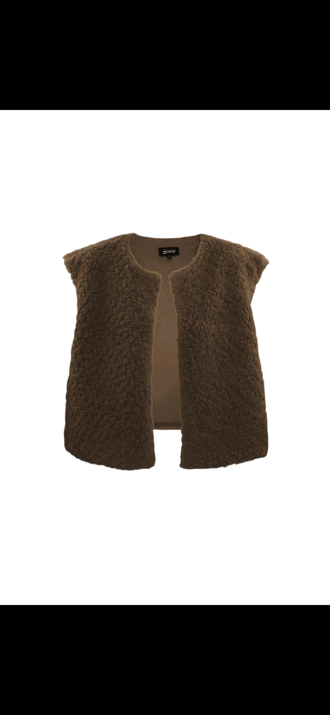 Teddy Gilet Bruin